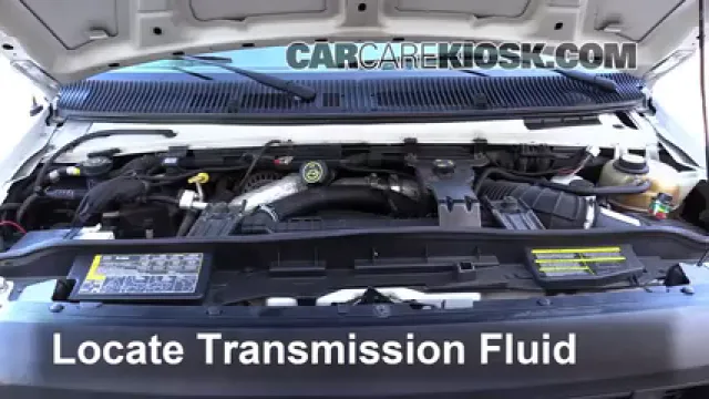 2008 Ford E-350 Super Duty 6.0L V8 Turbo Diesel Extended Cargo Van (3 Door) Transmission Fluid Check Fluid Level